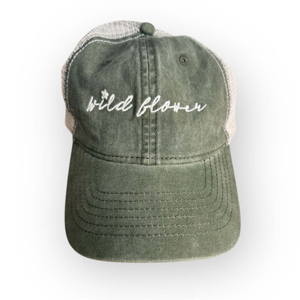 Time and Tru Wild Flower Trucker Hat - Picture 2 of 6